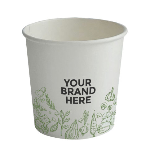 24 oz Custom Branded Paper Soup Bowl | 1000/case