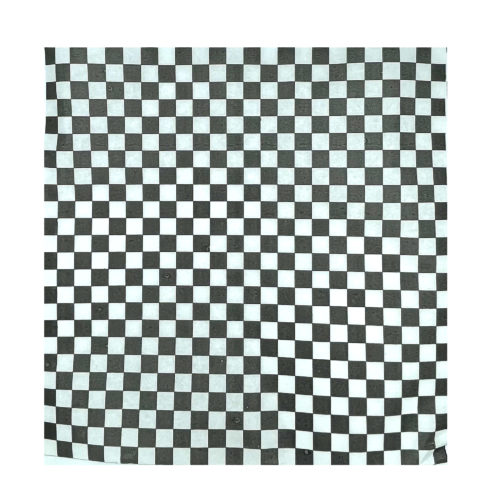 14" x 14" Grease Proof Paper - Black Gingham | 1000/case